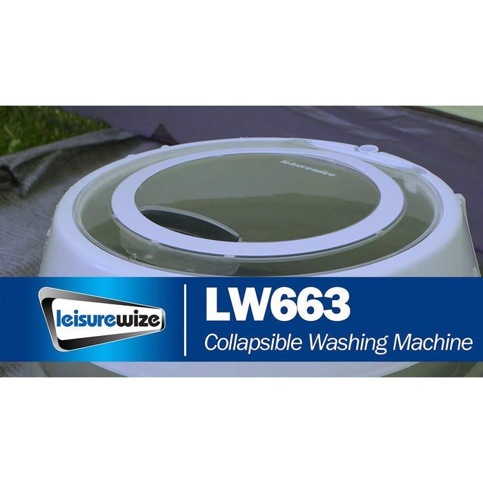 Leisurewize Portable Collapsible Washing Machine 230v Mains Camping Caravan Motorhome - Leisurewize - Van Life Living