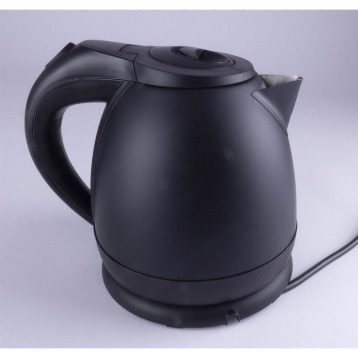 Matte Black Low Power 1.2L 750W Cordless Kettle - Powerpart - Van Life Living