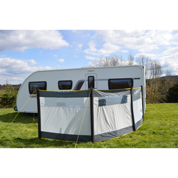 Maypole 3 Panel Inflatable Camping Windbreak with Windows L480cm x H140cm - Maypole - Van Life Living