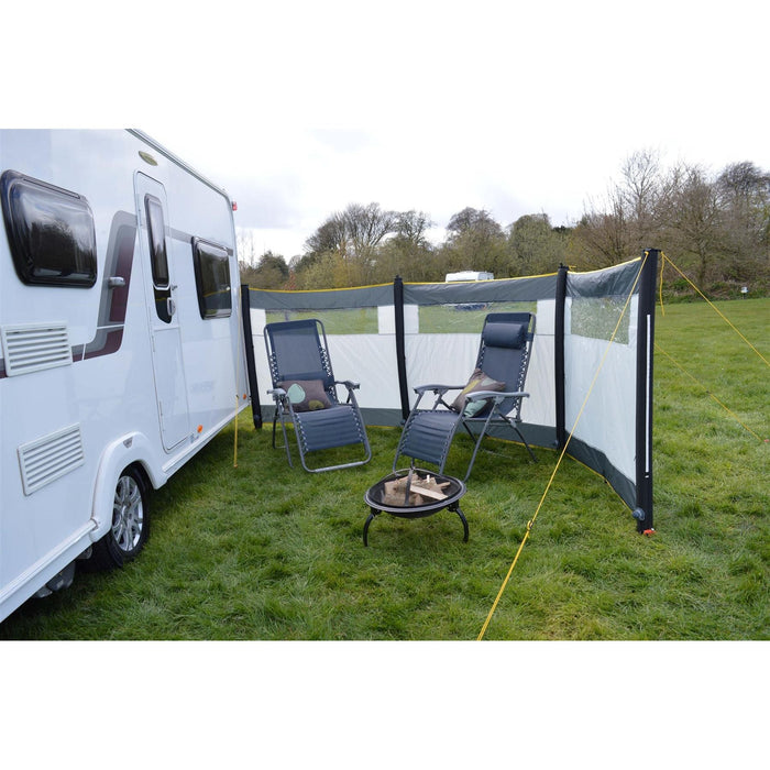 Maypole 3 Panel Inflatable Camping Windbreak with Windows L480cm x H140cm - Maypole - Van Life Living