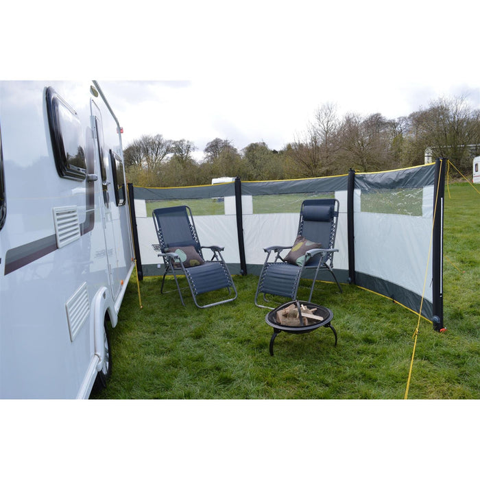 Maypole 3 Panel Inflatable Camping Windbreak with Windows L480cm x H140cm - Maypole - Van Life Living