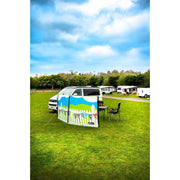 Maypole 3 Panel Poled Windbreak Summer Days 5m x 1.4m - Maypole - Van Life Living