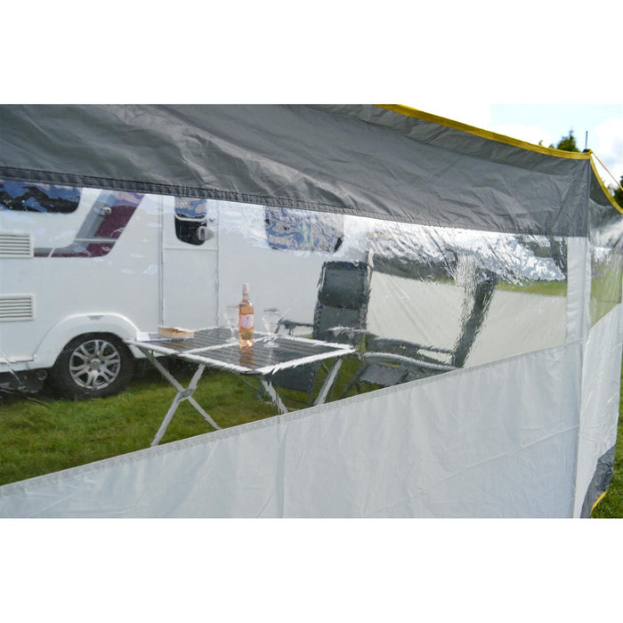 Maypole 5 Panel Steel Poled PVC Windbreak 800cm - Maypole - Van Life Living