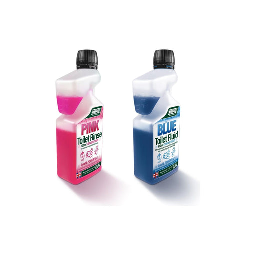 Maypole Twin Pack Toilet Fluid & Rinse Concentrate Caravan Camping Makes 4L - Maypole - Van Life Living