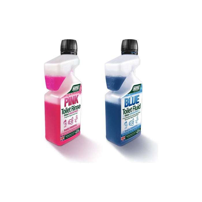 Maypole Twin Pack Toilet Fluid & Rinse Concentrate Caravan Camping Makes 4L - Maypole - Van Life Living