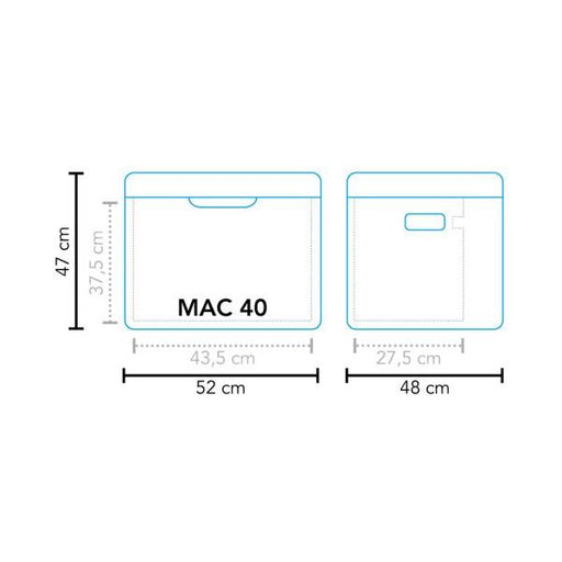 Mestic Absorption Cool Box 42 Litre MAC-40 AC/DC 12V/230V and Gas - Mestic - Van Life Living