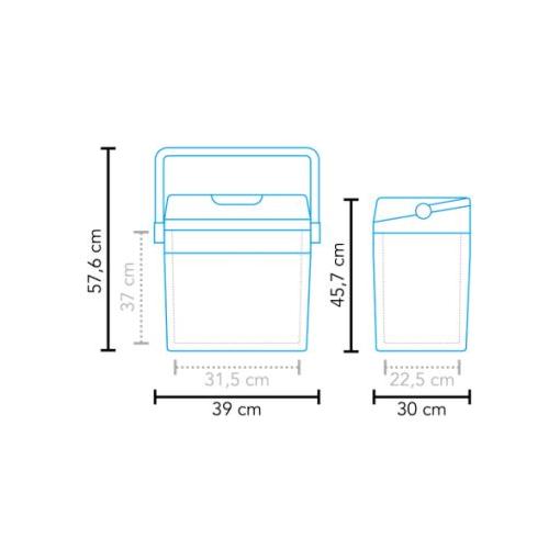 Mestic Themo Electric Compact Cool Box 28 Litre MTEC-28 12V/230V - Mestic - Van Life Living