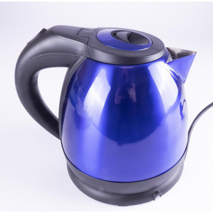 Metallic Blue Low Power 1.2L 750W Cordless Kettle - Powerpart - Van Life Living