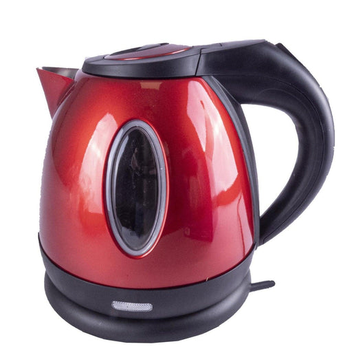 Metallic Red Compact Low Power 1.2L 750W Cordless Kettle Caravan Camper Van RV - Powerpart - Van Life Living