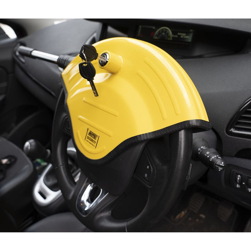 MP5494 Car Van Motorhome Disc Type Anti Theft Security Steering Wheel Lock Clamp - Maypole - Van Life Living