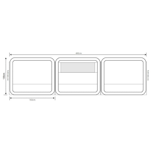 Outdoor Revolution 3 Panel Inflatable Oxygen Modular Windbreak 130cm x 490cm - Outdoor Revolution - Van Life Living