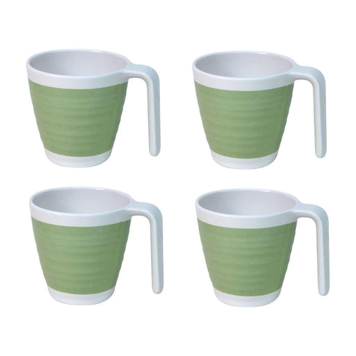 Outdoor Revolution 4 piece Lime Melamine Mug Set Caravan Motorhome TABL1010 - Outdoor Revolution - Van Life Living