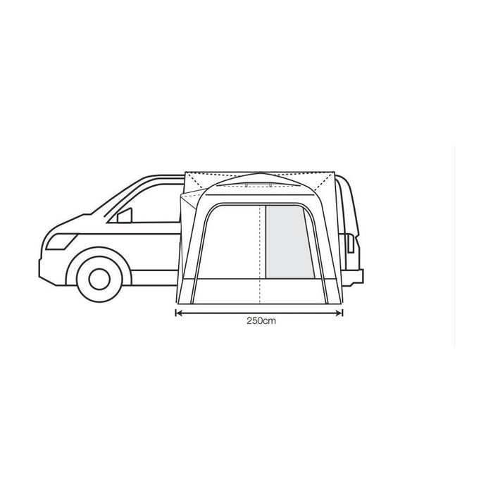 Outdoor Revolution Cayman Campervan Midi Air Mid Awning (210-255cm) - Outdoor Revolution - Van Life Living