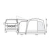 Outdoor Revolution Cayman Curl XLE F/G Poled Mid Driveaway Awning 210-255cm - Outdoor Revolution - Van Life Living