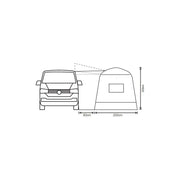 Outdoor Revolution Cayman Outhouse Handi XL LOW Top Drive Away Awning VW T4 T5 - Outdoor Revolution - Van Life Living