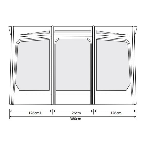 Outdoor Revolution Eclipse Pro 380L Caravan/Motorhome Awning 235-250cm - Outdoor Revolution - Van Life Living