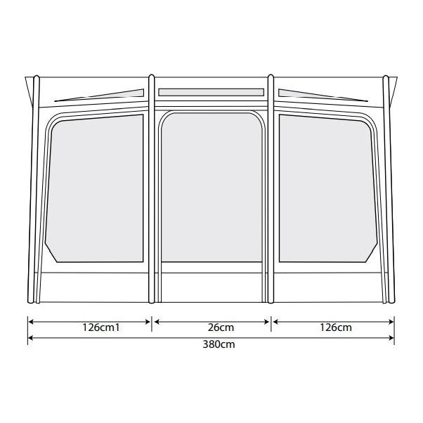 Outdoor Revolution Eclipse Pro 380L Caravan/Motorhome Awning 235-250cm - Outdoor Revolution - Van Life Living