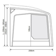 Outdoor Revolution Eclipse Pro 380L Caravan/Motorhome Awning 235-250cm - Outdoor Revolution - Van Life Living