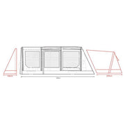 Outdoor Revolution Movelite T4E PC Midline Air Inflatable Awning 220-255cm - Outdoor Revolution - Van Life Living