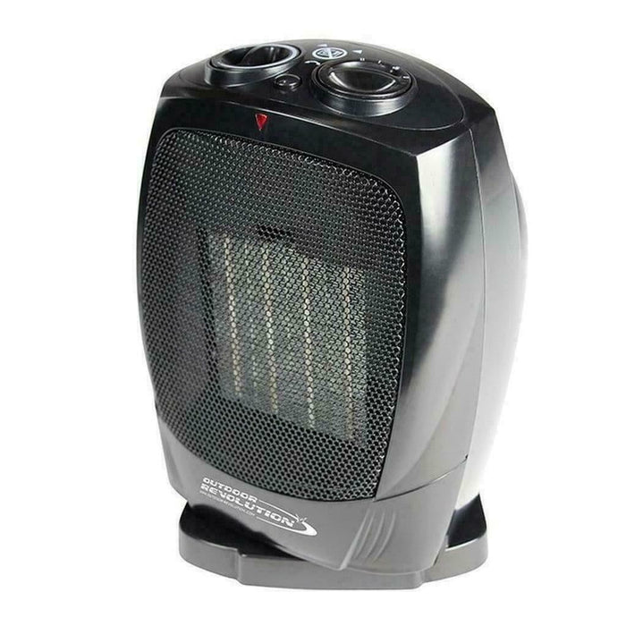 Outdoor Revolution Portable PTC Oscillating Ceramic Heater 750W/1500W Camping - Outdoor Revolution - Van Life Living