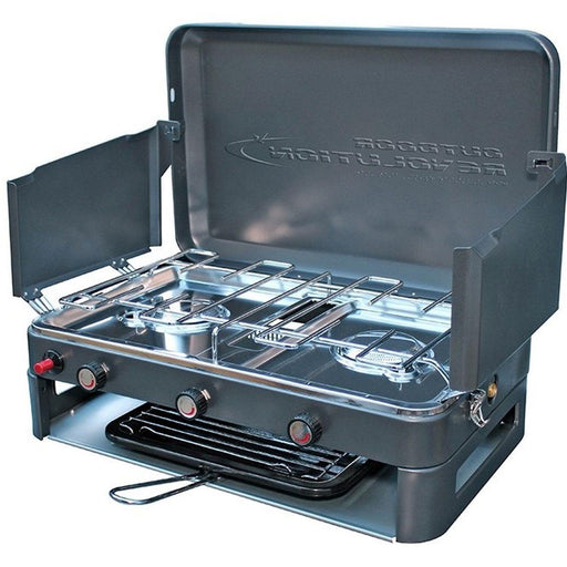 Outdoor Revolution Twin Burner Gas Stove & Grill - Outdoor Revolution - Van Life Living