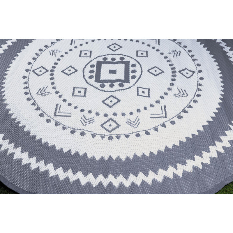 Outdoor Round Rug 150 cm - Gardenwize - Van Life Living