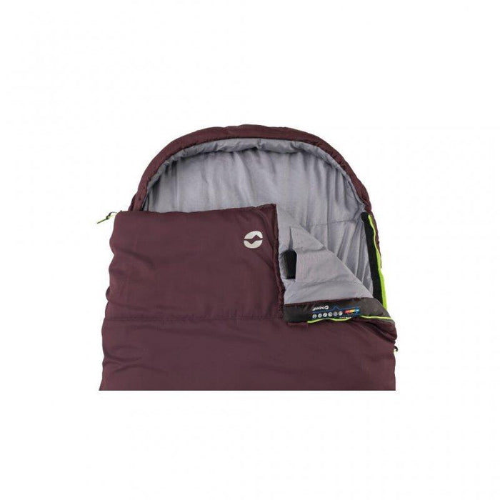 Outwell Campion Lux Sleeping Bag Aubergine Camping Sleeping Bag - Outwell - Van Life Living