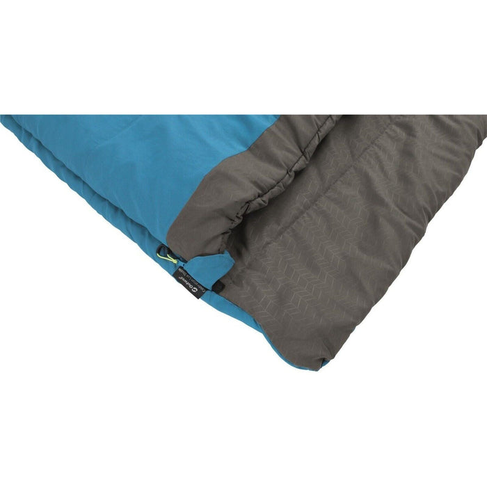 Outwell Celebration Lux Double Camping/Caravan Sleeping Bag Duvet - Blue - 2 Season - Outwell - Van Life Living