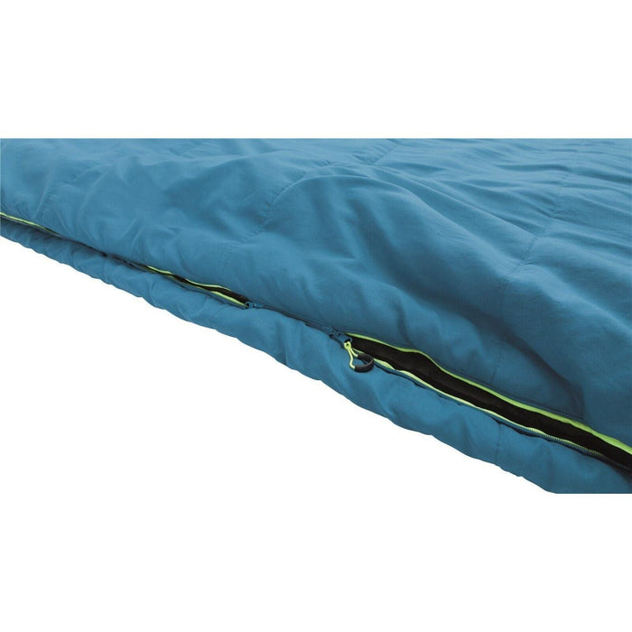 Outwell Celebration Lux Double Camping/Caravan Sleeping Bag Duvet - Blue - 2 Season - Outwell - Van Life Living