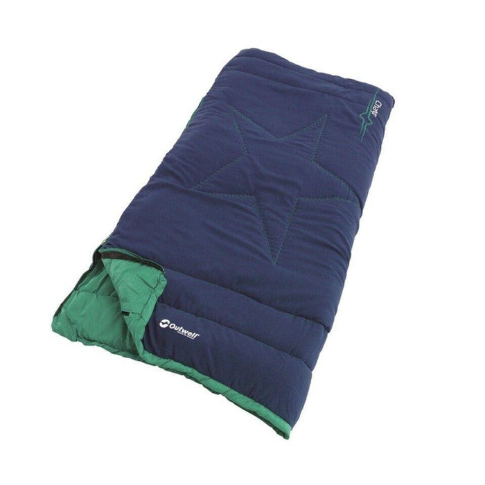 Outwell Champ Junior / Childrens Rectangular Shaped Sleeping Bag - Ocean Blue - Outwell - Van Life Living