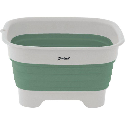 Outwell Collaps Callapsible Wash Bowl with Drain - Shadow Green for Caravan/Motorhome - Outwell - Van Life Living