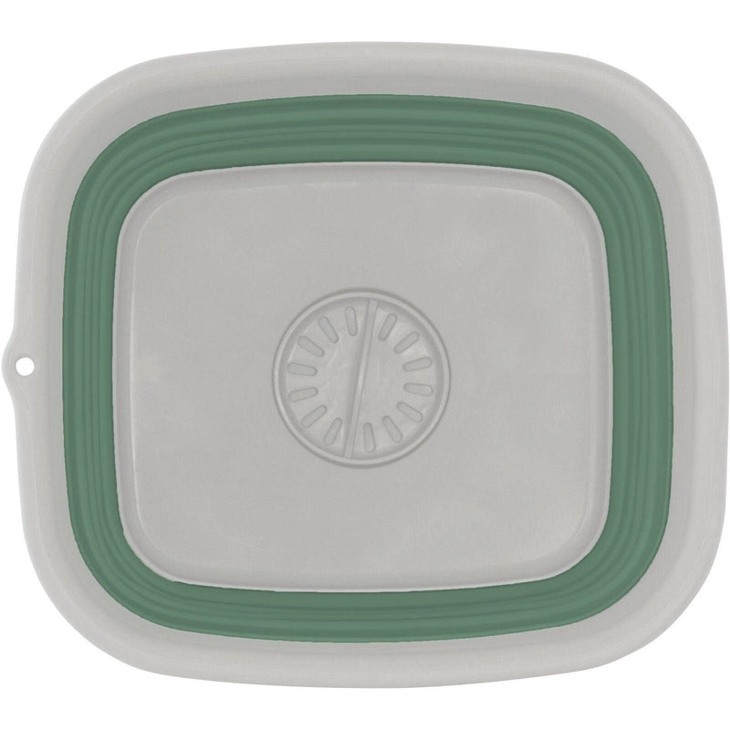 Outwell Collaps Callapsible Wash Bowl with Drain - Shadow Green for Caravan/Motorhome - Outwell - Van Life Living