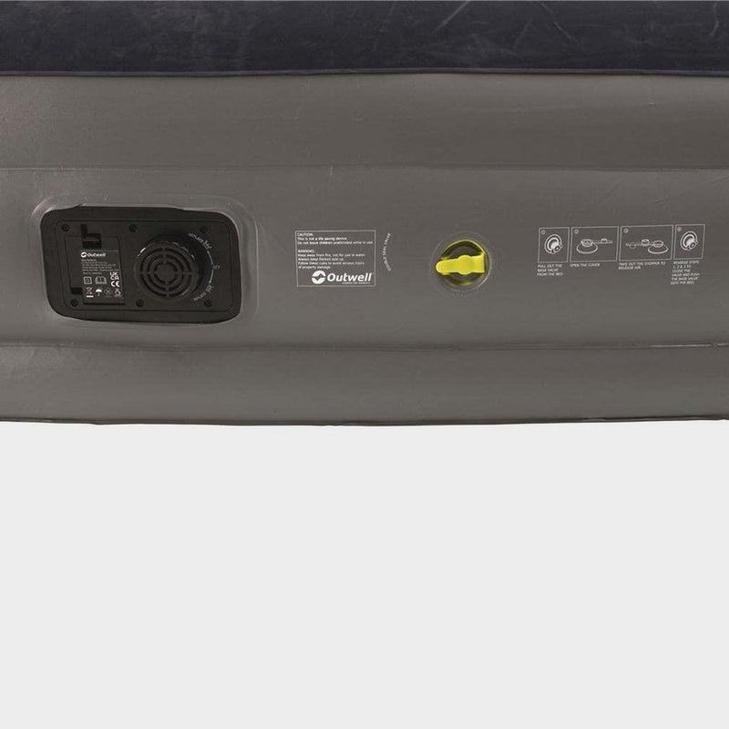 Outwell Flock Superior Single Airbed With Built-In Pump High Raised Air Bed - Outwell - Van Life Living