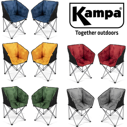 Pair of Kampa Padded Camping Tub Chair - Kampa - Van Life Living