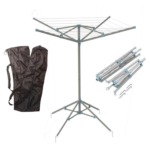 Portable 4 Arm Aluminium Clothes Line Camping Caravan Washing Airer Dryer - Via Mondo - Van Life Living