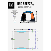 Olpro Uno Breeze v2 Campervan Awning - Olpro - Van Life Living