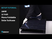 Renogy Renogy 100W Portable Solar Panel - Dyna-mo Solar - Van Life Living