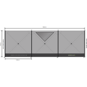 Outdoor Revolution Pronto Compact 3 Panel Windbreak 125 x 360 Fast Assembly - Outdoor Revolution - Van Life Living
