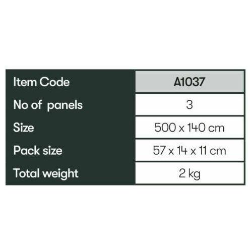 Quest Falcon 500 Windbreak Camping Fishing Caravan Portable 500 x 140cm A103 - Quest - Van Life Living