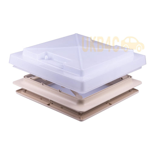 Roof Vent Sky Light Caravan Motorhome 280 x 280mm Flynet Beige MPK Rooflight - MPK - Van Life Living