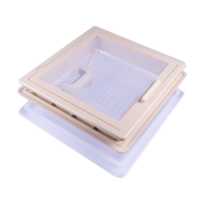 Roof Vent Sky Light Caravan Motorhome 280 x 280mm Flynet Beige MPK Rooflight - MPK - Van Life Living