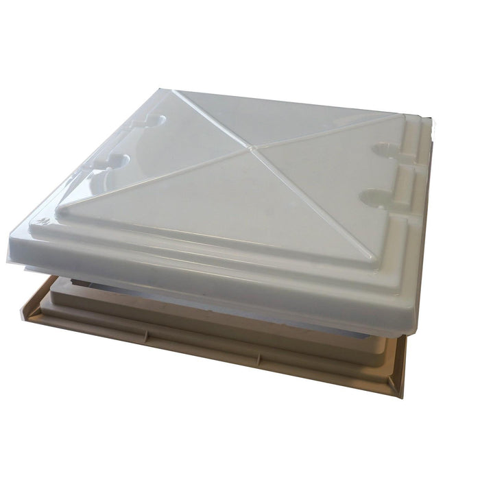 Roof Vent Sky Light Caravan Motorhome 400 x 400mm Flynet Beige MPK Rooflight - MPK - Van Life Living