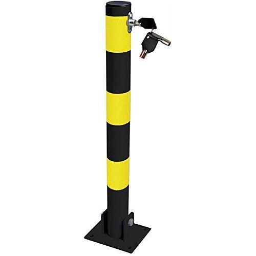 Round Heavy Duty Folding Bolt Down Security Parking Post Bollard Driveway - Streetwize - Van Life Living