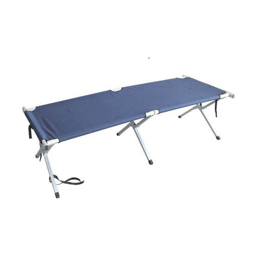 Royal Leisure Camping Hiking Aluminium Folding Deluxe Camp Bed 190x63x43cm - Royal - Van Life Living