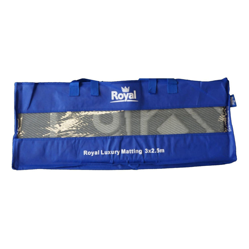 Royal Luxury Awning Matting & Tent Breathable Carpet Groundsheet With Deluxe Bag 5.5 X 2.5M Matting - Royal - Van Life Living