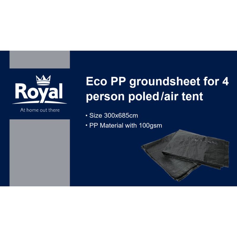 Royal Welford 4 Tent Footprint Groundsheet 300 x 685 cm for 4 Person Tent - Royal - Van Life Living
