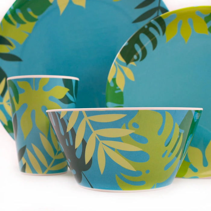 Summit 16 Pce Melamine Jungle Tableware Set - Summit - Van Life Living