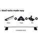 Thule SlideBar Evo Roof Bars Aluminum fits Volkswagen Cross Fox 2010- 5 doors with Raised Rails - Thule - Van Life Living