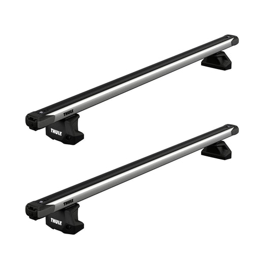 Thule SlideBar Evo Roof Bars Aluminum fits Volkswagen Caddy Life MPV 2016-2020 5-dr with Fixed Points - Thule - Van Life Living