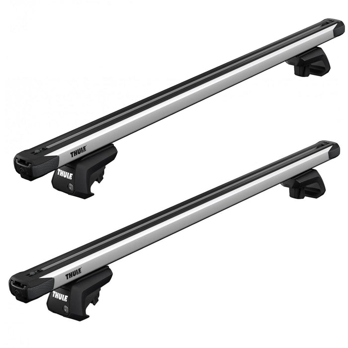 Thule SlideBar Evo Roof Bars Aluminum fits Volkswagen Caddy Cargo 2021- 5 doors with Raised Rails - Thule - Van Life Living